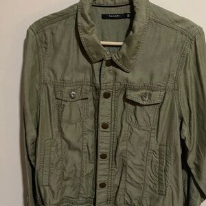 Tahari Olive Green Field Jacket
